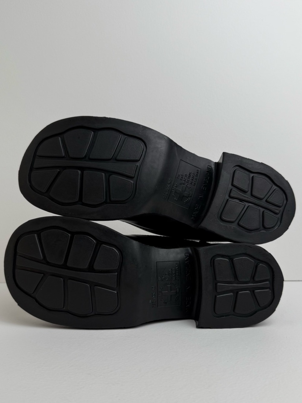 Vintage Dr. Martens England Black Heel Buckle Leather Mary Janes Oxfords UK 5 - Picture 12 of 16